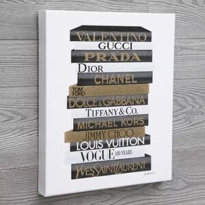 Designer canvas wall decor NWT